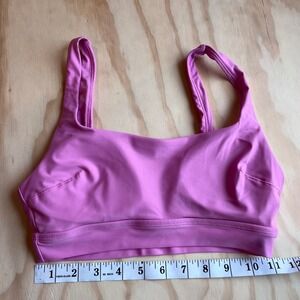 Aerie Real Good Pink Scoop Neck Bikini Top Size Small UPF 50 Swimwear
